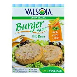 VALSOIA BURGER 100% VEGETALI GR.200 (PISELLI,CAROTE,MAIS)