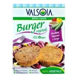 VALSOIA BURGER 100% VEGETALI GR.200 (ZUCCHINE,PEPERONI,SORGO)