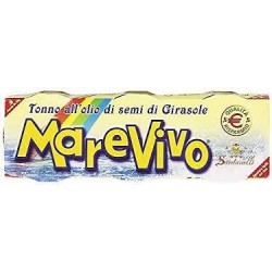 MAREVIVO TONNO GR.80X3 IN OLIO DI GIRASOLE